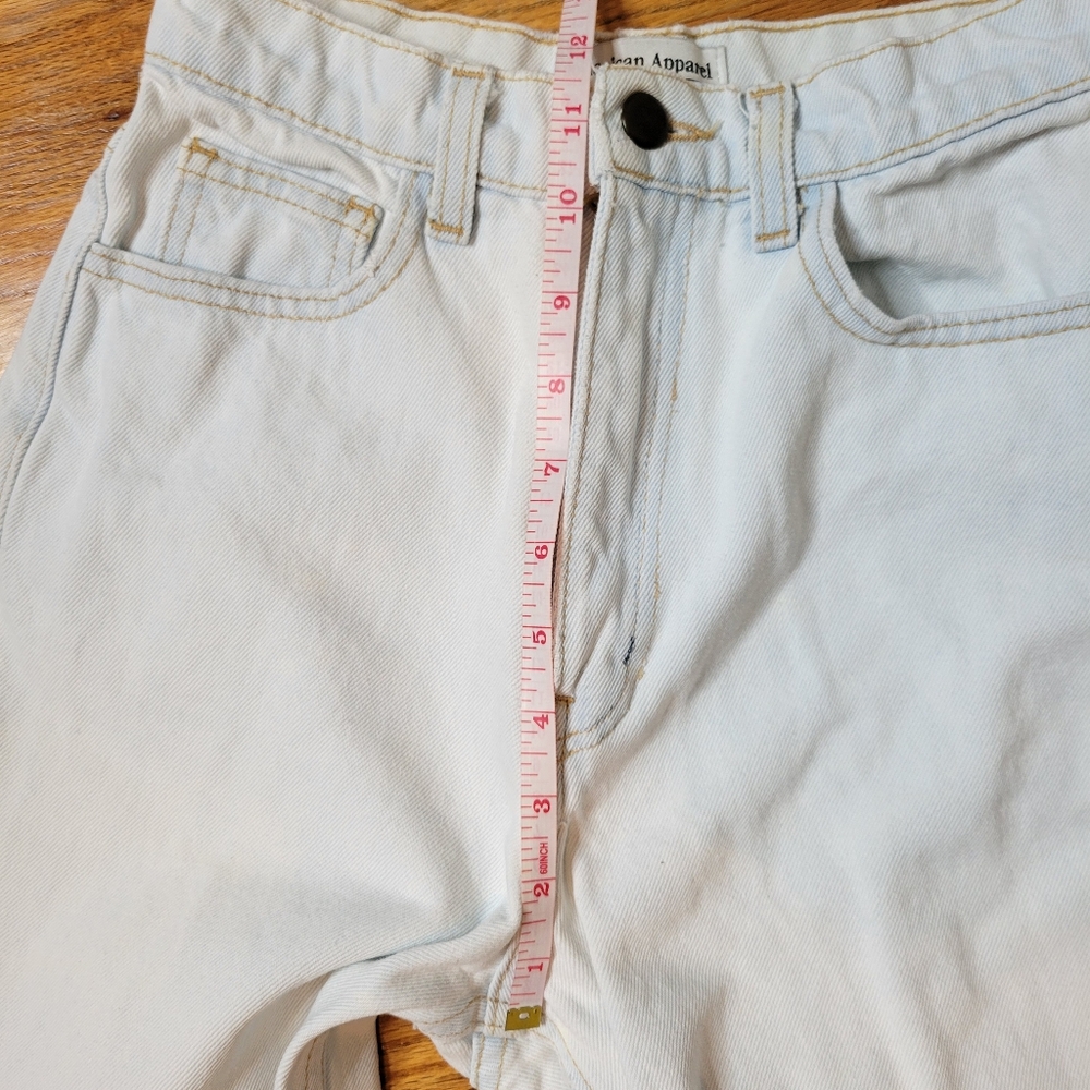 Vintage American Apperal Women's Light Blue Jeans Size 27 High-waisted - Picture 7 of 10